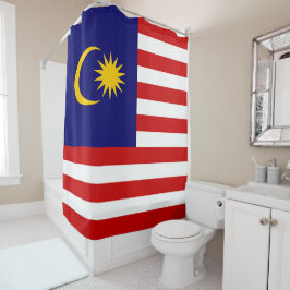 Malaysia-Flagge Duschvorhang