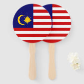 Malaysia-Flagge Fächer (Vorne und Hinten)