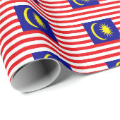 Malaysia-Flagge Geschenkpapier (Rolleneckpunkt)