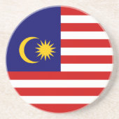 Malaysia-Flagge Getränkeuntersetzer (Vorne)