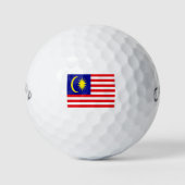 Malaysia-Flagge Golfball (Vorderseite)