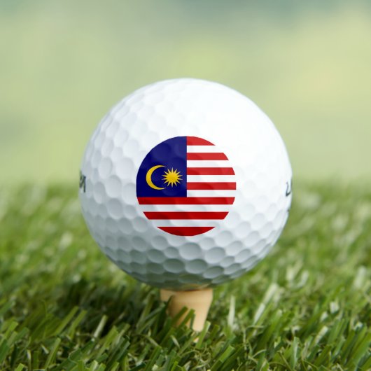 Malaysia-Flagge Golfball (Insitu T-Shirt)