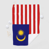 Malaysia-Flagge Golfhandtuch (Insitu)