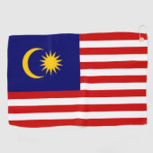 Malaysia-Flagge Golfhandtuch (Horizontal)