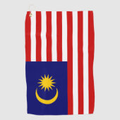 Malaysia-Flagge Golfhandtuch (Vorderseite)