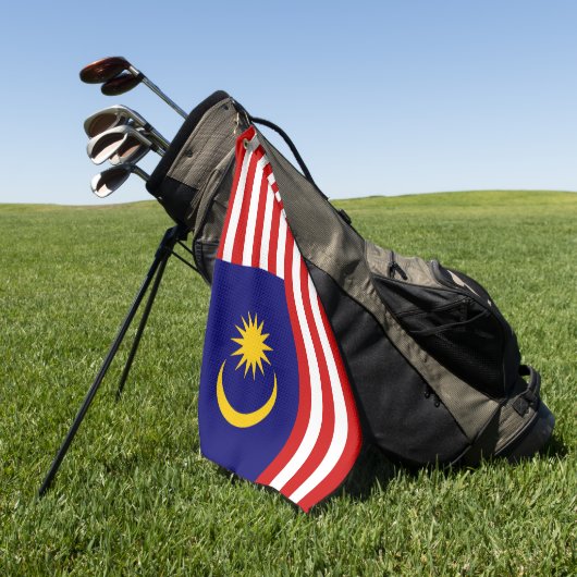 Malaysia-Flagge Golfhandtuch (Gras)