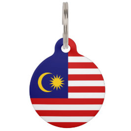 Malaysia-Flagge Haustiermarke
