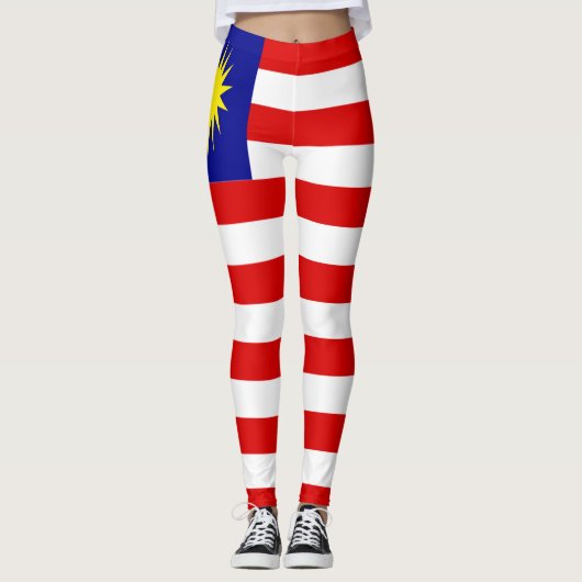 Malaysia-Flagge Leggings (Vorderseite)