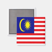 Malaysia-Flagge Magnet (Vorderseite/Rückseite)