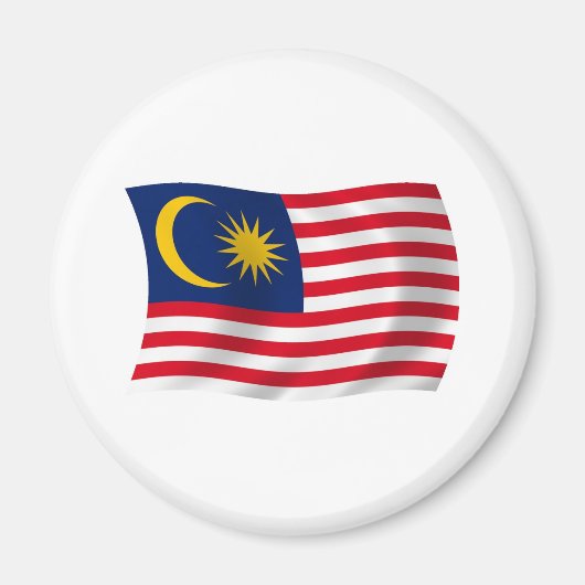 Malaysia-Flagge-Magnet Magnet (Vorne)
