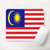 Malaysia-Flagge Mousepad (Mit Mouse)