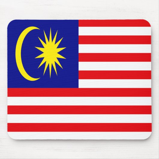 Malaysia-Flagge Mousepad (Vorne)
