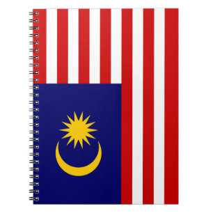 Malaysia-Flagge Notizblock