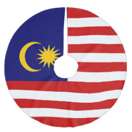 Malaysia-Flagge Polyester Weihnachtsbaumdecke
