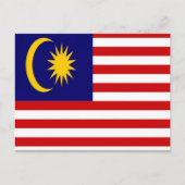 Malaysia - Flagge - Postkarte (Vorderseite)
