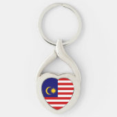 Malaysia-Flagge Schlüsselanhänger (Vorderseite)