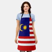 Malaysia-Flagge Schürze (Getragen)