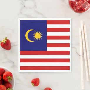 Malaysia-Flagge Serviette