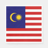 Malaysia-Flagge Serviette (Vorderseite)