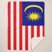 Malaysia-Flagge Sherpadecke (Vorderseite)