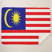 Malaysia-Flagge Sherpadecke (Vorderseite (Horizontal))