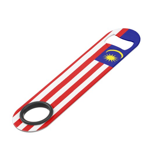 Malaysia-Flagge Speed Flaschenöffner (Vorderseite Schrägansicht)