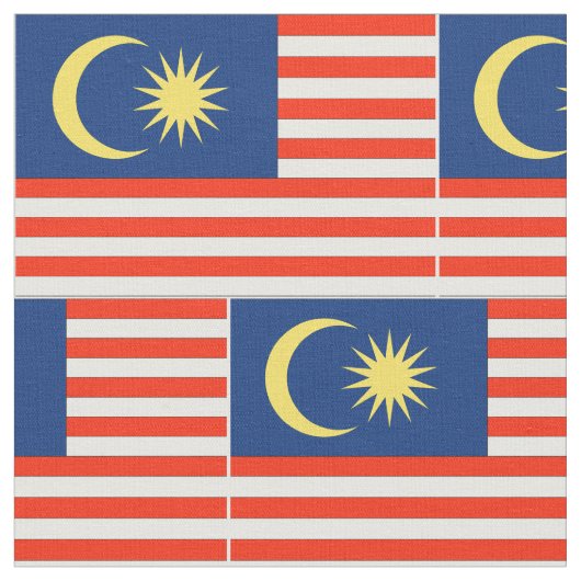 Malaysia-Flagge Stoff (Nahaufnahme)