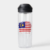 Malaysia-Flagge Trinkflasche (Rückseite)
