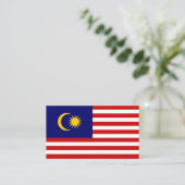 Malaysia-Flagge Visitenkarte (Stehend Vorderseite)