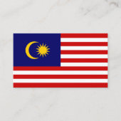 Malaysia-Flagge Visitenkarte (Vorderseite)