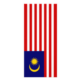 Malaysia-Flagge Werbekarte