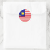 Malaysia Hochwertige Flagge Runder Aufkleber (Tasche)