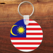 Malaysia Hochwertige Flagge Schlüsselanhänger (Vorderseite)