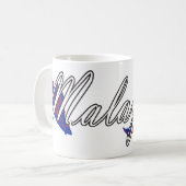 Malaysia Kaffeetasse (Vorderseite Links)