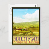Malaysia - Kampung Libang (Dorf Libang) Postkarte (Vorne/Hinten)