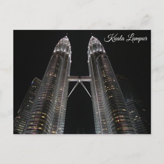 Malaysia Kuala Lumpur Petronas Towers Postkarte (Vorderseite)