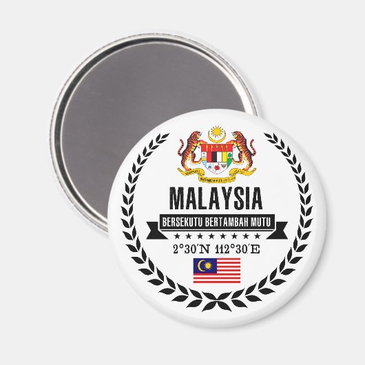 Malaysia Magnet (Vorderseite/Rückseite)