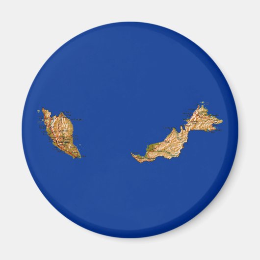 Malaysia Map Magnet (Vorne)