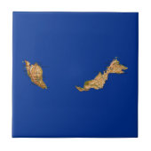Malaysia Map Tile Fliese (Vorderseite)