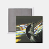 Malaysia, Melaka. Neonreflektionen im Auto Magnet (Vorderseite/Rückseite)