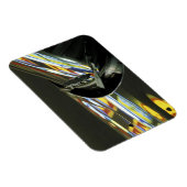 Malaysia, Melaka. Neonreflektionen im Auto Magnet (Rechte Seite)