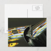 Malaysia, Melaka. Neonreflektionen im Auto Postkarte (Vorne/Hinten)