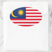 Malaysia - Oval-Aufkleber im europäischen Stil Ovaler Aufkleber (Tasche)