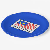 Malaysia Pappteller (Schrägansicht)