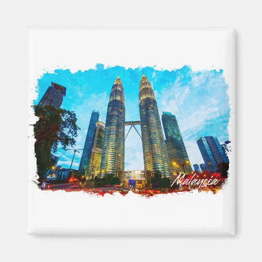 Malaysia Petronas Tower Skyline Magnet (Vorne)
