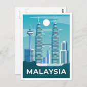 MALAYSIA POSTKARTE (Vorne/Hinten)