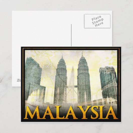 Malaysia Postkarte (Vorne/Hinten)
