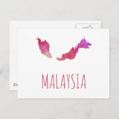 Malaysia Postkarte (Vorne/Hinten)
