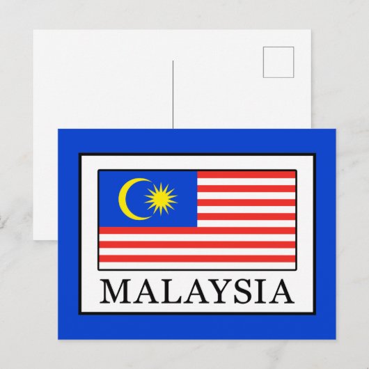 Malaysia Postkarte (Vorne/Hinten)