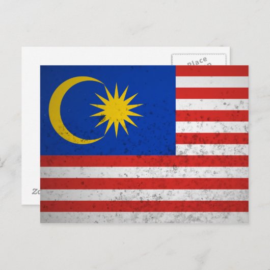 Malaysia Postkarte (Vorne/Hinten)